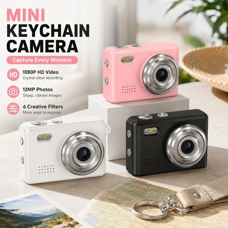 

New 0.96 Inch Mini Digital Camera 1080P HD Portable CCD Cam Compact Pocket Imaging Device Lightweight Recorder for Students