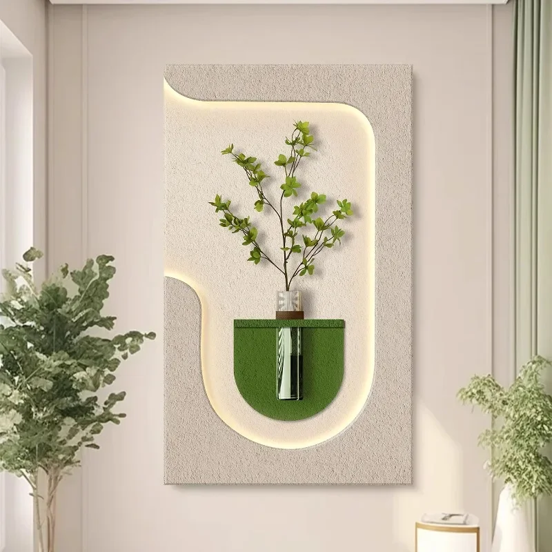 Lâmpada De Parede De Planta Verde Hidropônica, Pintura Decorativa, Entrada, Sala De Estar, Fundo, Estudo, Pendurado