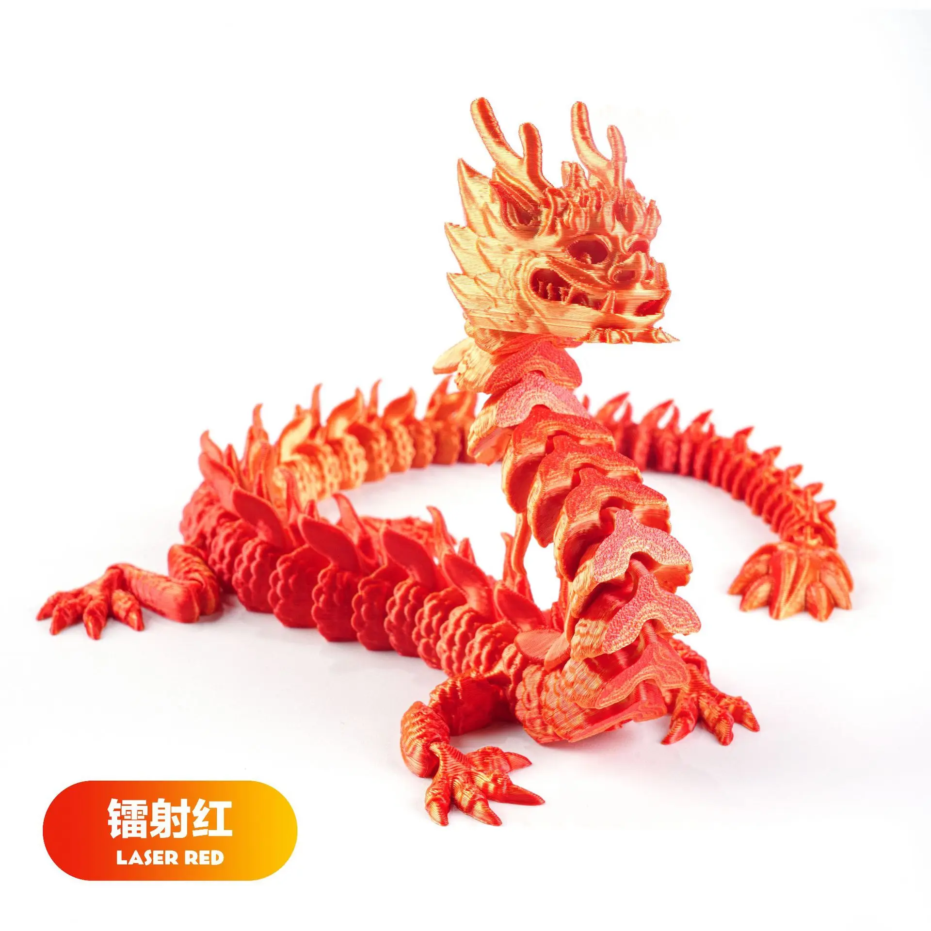 3D Printed Dragon Egg Figures Gemstone Multi-Jointed Movable Dragon With Wings Toys Tabletop Decorative Ornament Birthday Gifts