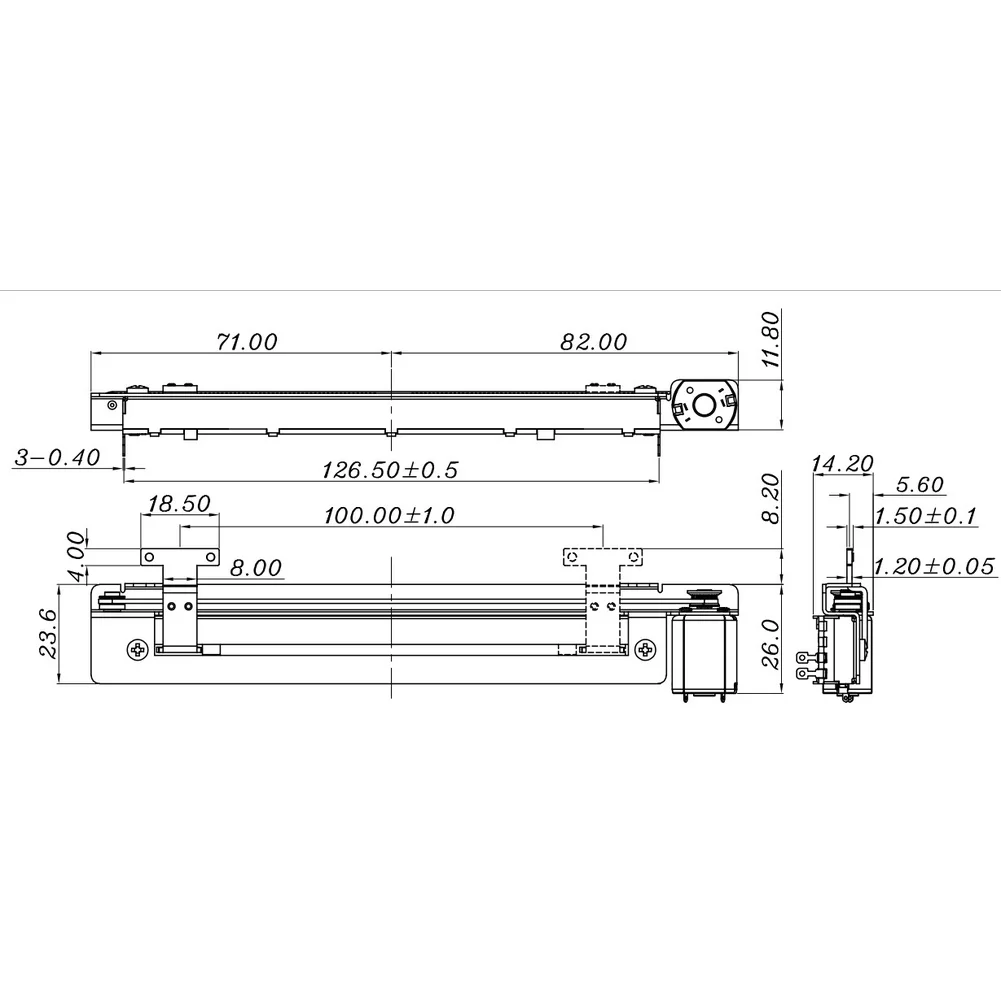 B10K T-Handle Motorized Linear Fader Potentiometer For A-PLUS For SQ5 For SQ6 For SQ7 Series Digital Mixer Audio-Control Replace