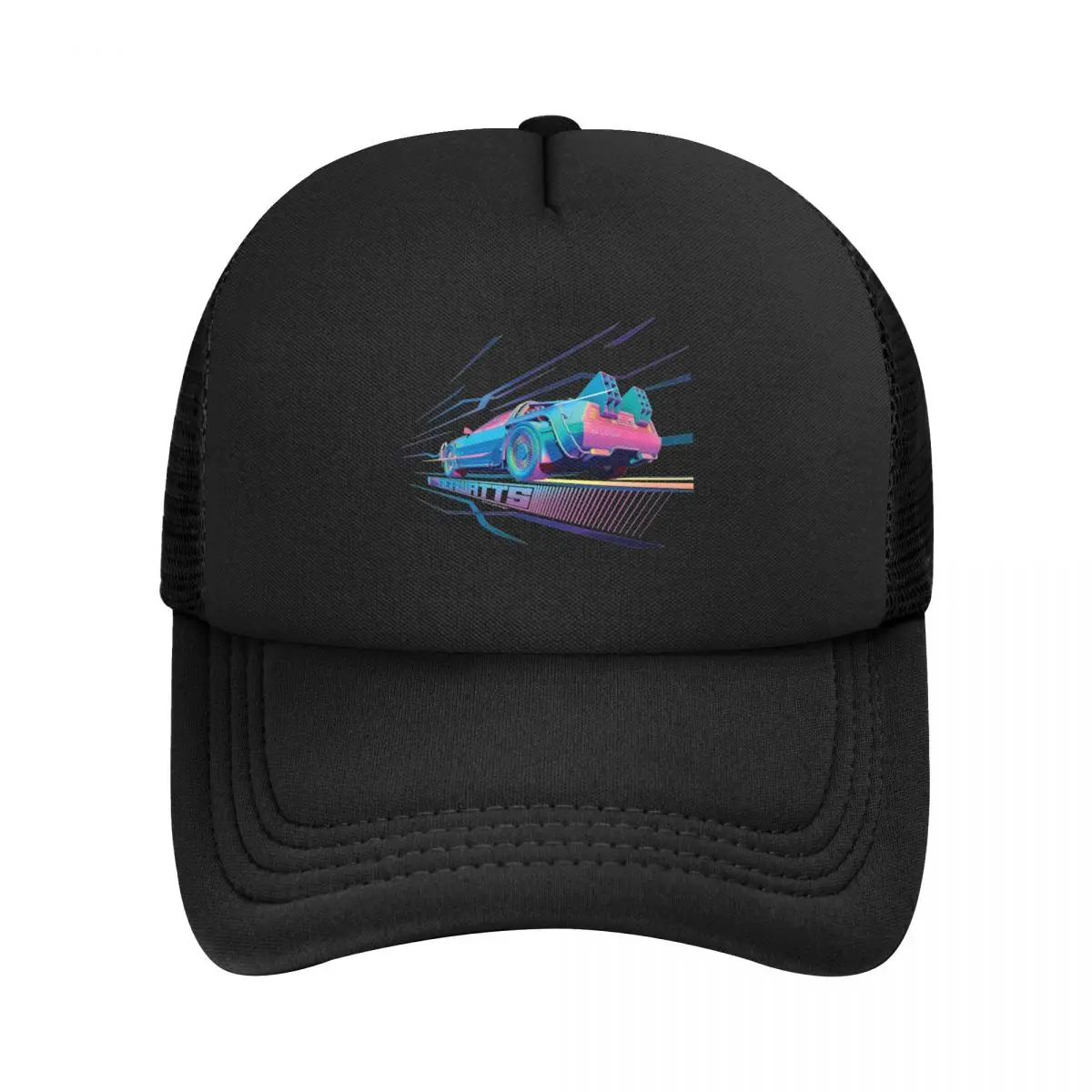 Unisex Back To The Future Trucker Cap Mesh Baseball Cap Snapback Caps Time Travel Sun Hats Adjustable Sports Cap Wholesale New