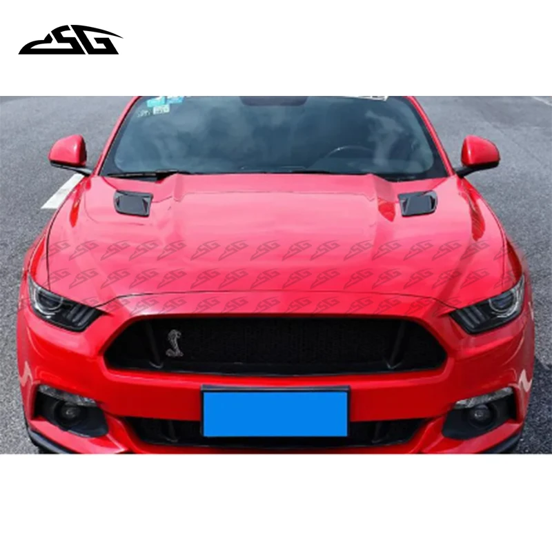 

Bonnet Hood Vent Scoop Cover Engine Cover External Accessories For Ford Mustang 2015-2017 Vent Decorative Trim
