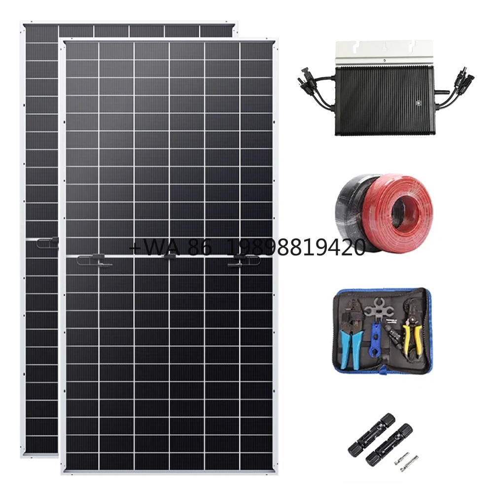 

800W Monocrystalline Solar Panel with Micro Inverter Complete Home Kit for Balcony Solar System MPPT Controller