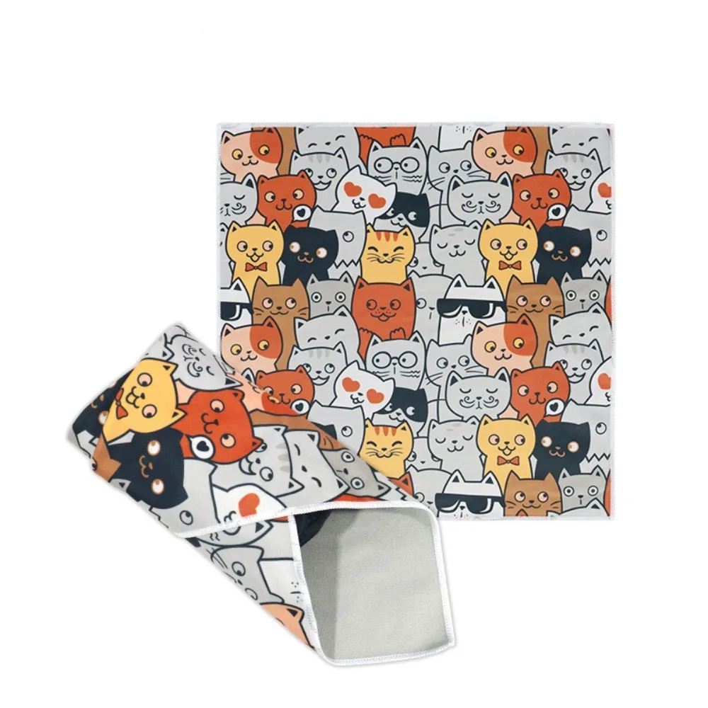 50*50cm Lens Protector Cloth Self-adhesive Square Camera Protection Wrap Folding Hundred Patch Cloth Cosmetic Storage Bag