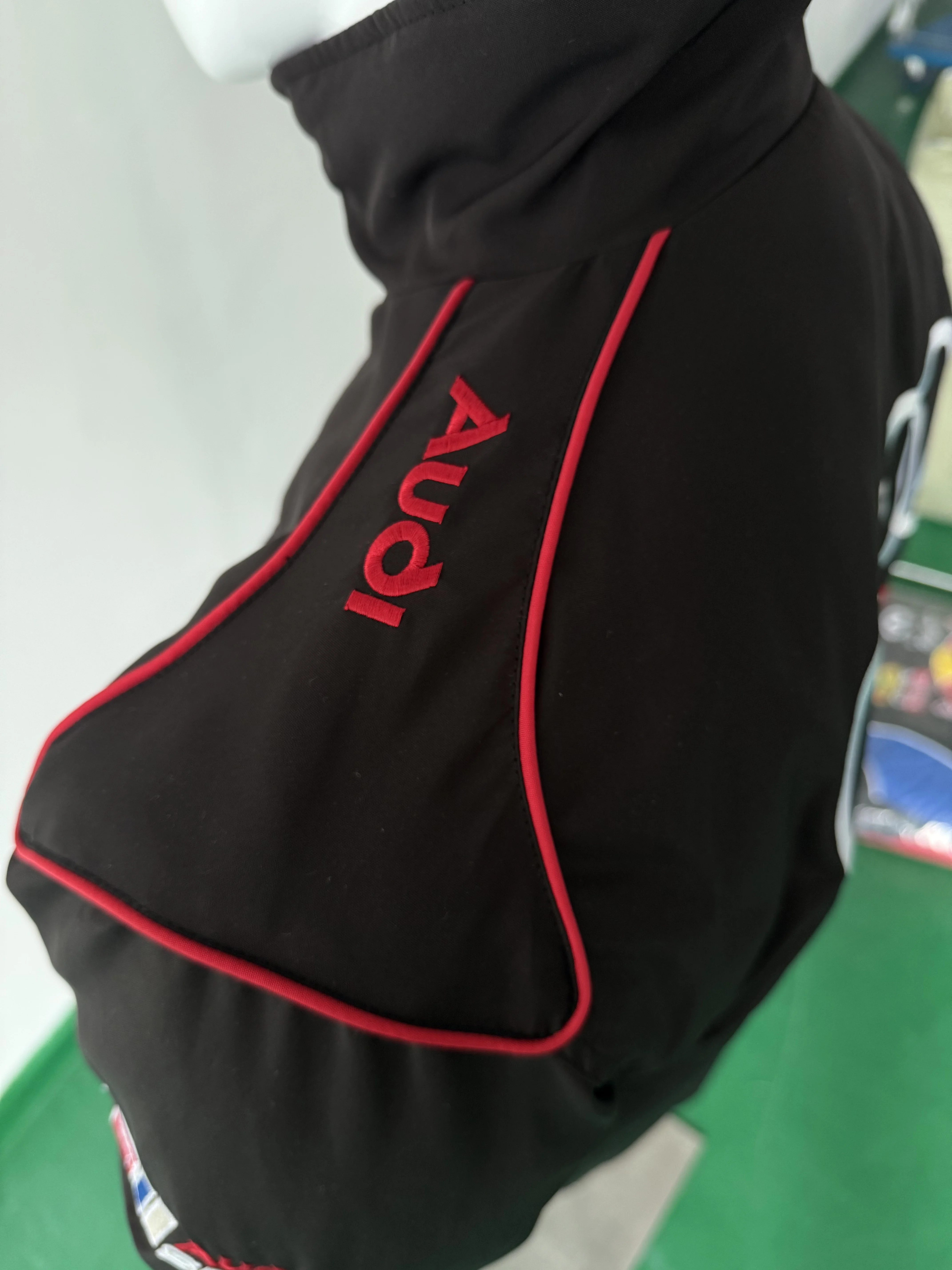 เสื้อแจ็คเก็ตผ้าฝ้ายปักโลโก้ออ - Motorcycle Gear Logo บทวิจารณ์และราคา