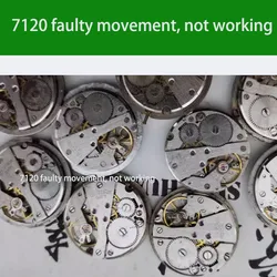 1pcs hand watch movement with standard movements such as 7120 cannot work (used for part disassembly or beginner practice).
