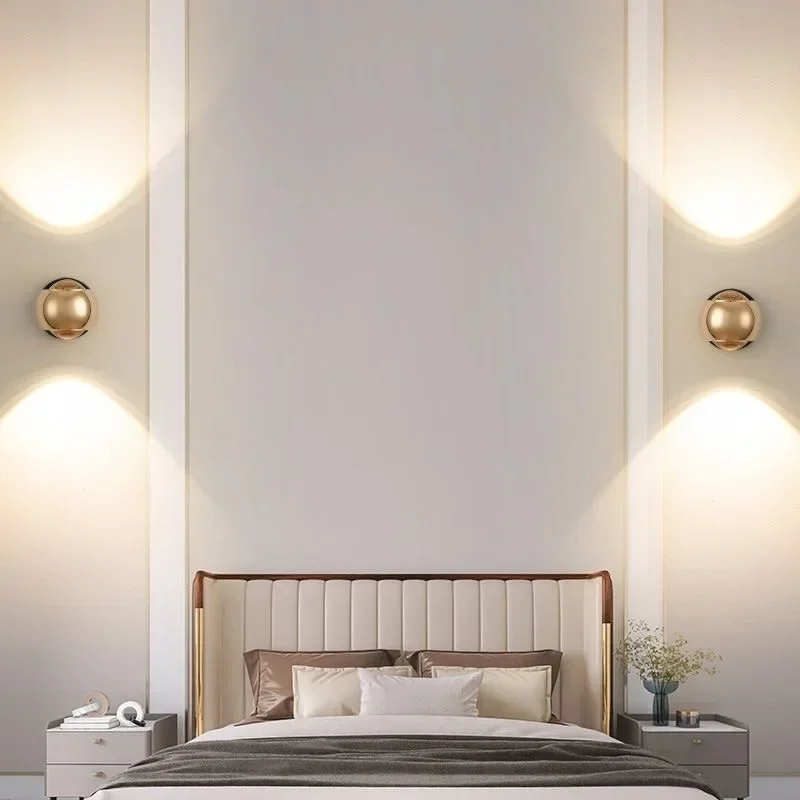 Imagem -03 - Indoor Bedside Reading Wall Light Led Lâmpada de Parede 180 ° Rotatable Modern Living Room Corredor Corredor Decoração Home