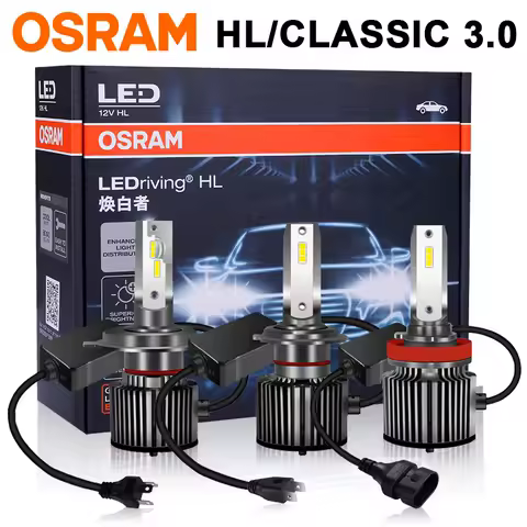 OSRAM H7 H4 H1 H11 H8 9005 9006 Led Headlight Bulbs HB4 HB3 LED Fog Lights Auto Moto Car Lamp With Ballast 6000K 25/50W Diodes