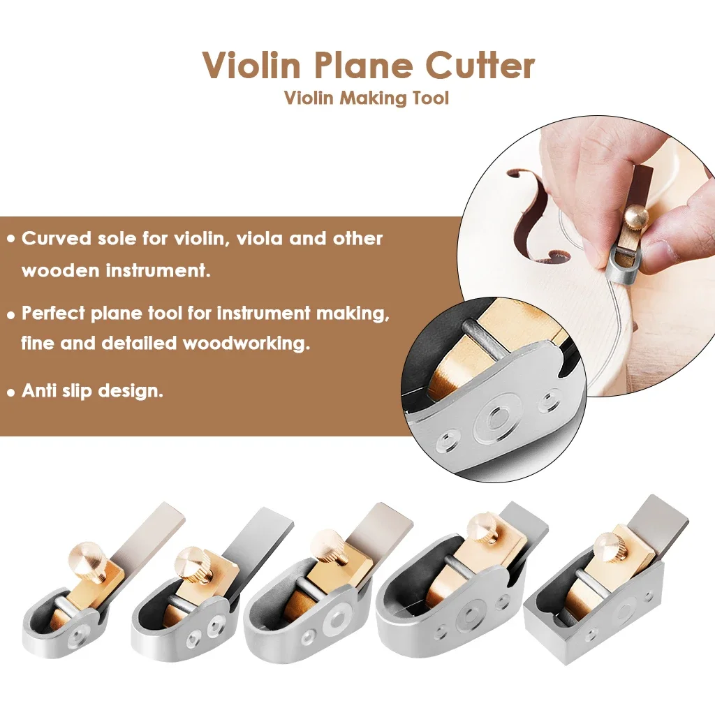 5PCS Handmade Metal Brass Luthier Tool For Violin Viola Cello Making Tool Violin Luthier Tool Violin Maker Copper plane with ear