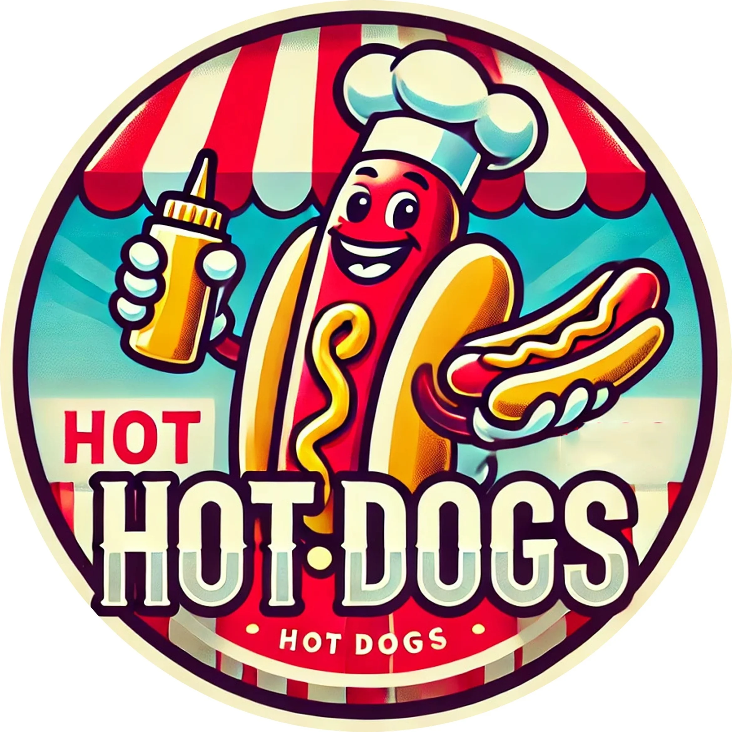 Vintage Hot Dog Aluminum Wall Art Sign, Retro Style, Easy to Hang, Durable, Long-Lasting, for Bedroom, Kitchen, Restaurant