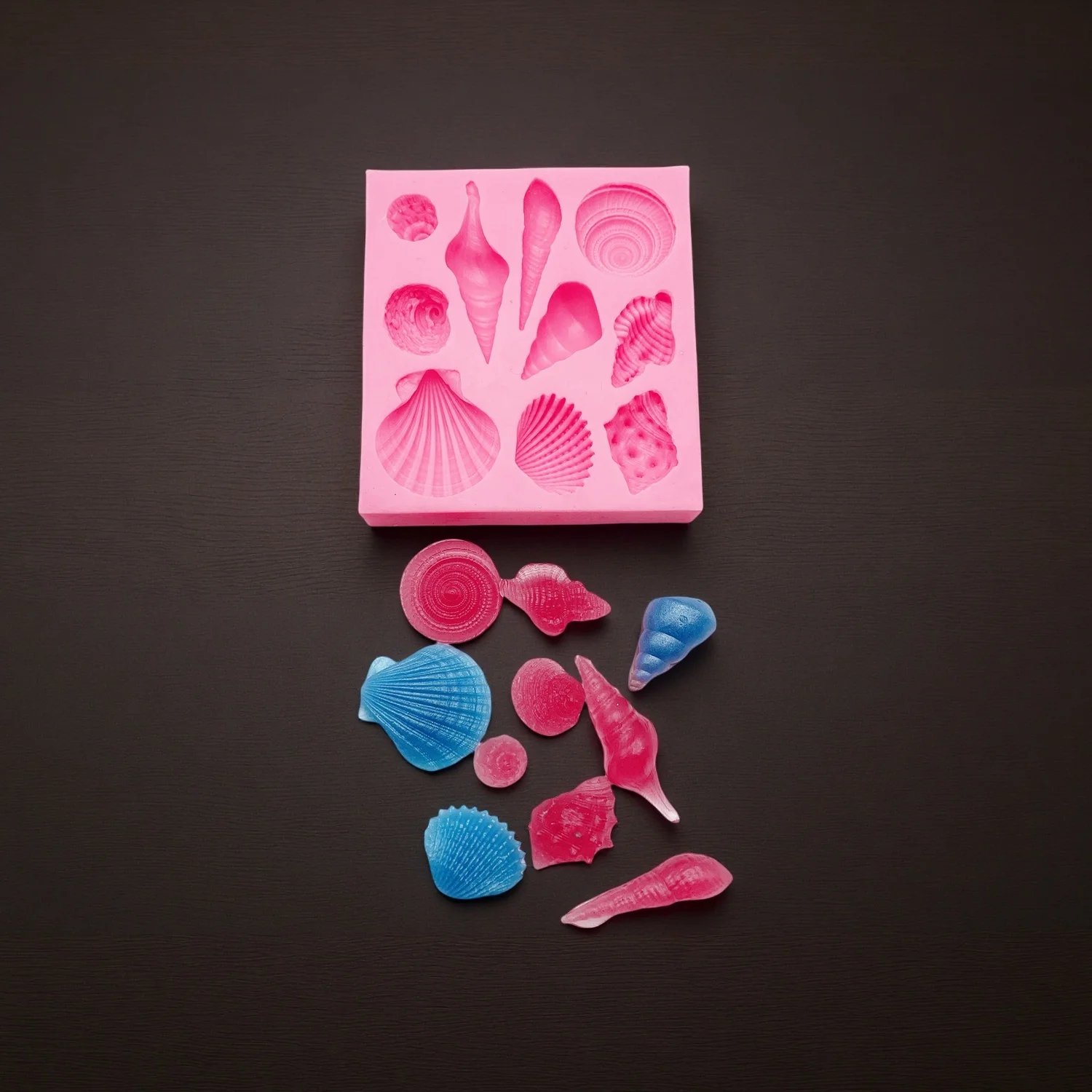 Shell Conch Molds Cupcakes Fondant Sugarcraft Clay Silicone Molds DIY Handmade Baking Tool for Cake