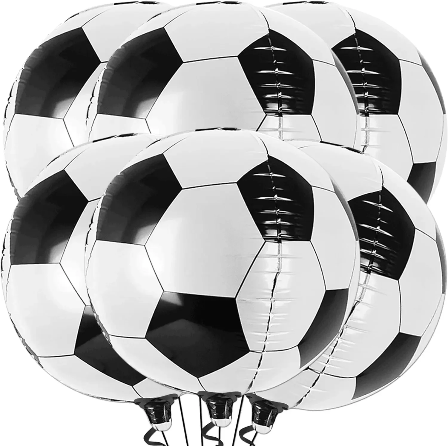 2/4/6 Stücke 22 Zoll 4D Fußball Luftballons Fußball Sport Junge Geburtstag Party Supplies Für Kinder Baby Dusche Geburtstag Party Dekorationen – Detail 6