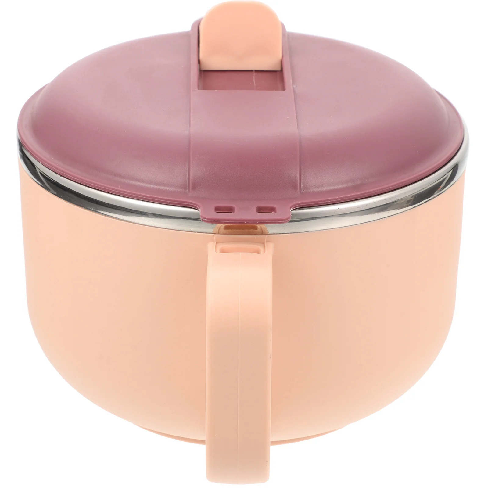 

Stainless Steel Soup Bowl With Lid Ramen Noodle Bowl Microwave Safe Compact Food Container Reusable Bpa