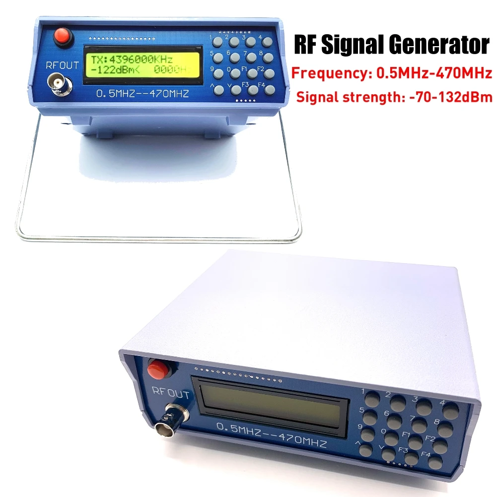 0.5 ميجا هرتز-470 ميجا هرتز عالية الدقة تستر التناظرية الرقمية FM مولد الاتصال الداخلي تردد متر فاحص لراديو FM لاسلكي تخاطب التصحيح