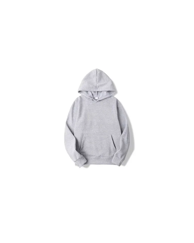 

new mens solid grey Hoodies Autumn Long Sleeve Pullover Tops Casual Pocket Hoodies Unisex Outer Loose Sport Wear