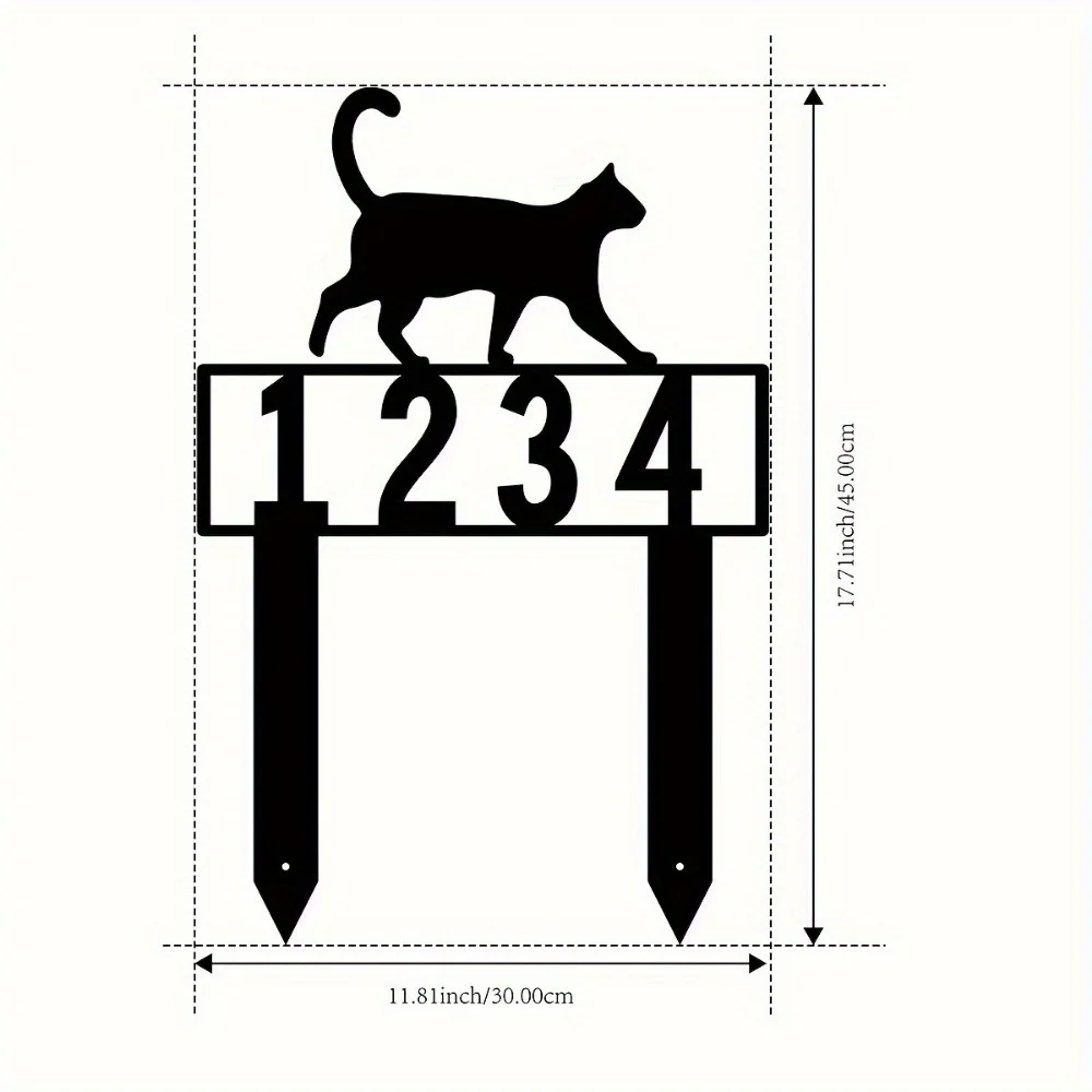 Custom Metal Location Marker for Garden Courtyard Tailored Outdoor Decoration Ideal Present with Hassle Free Stake Installation