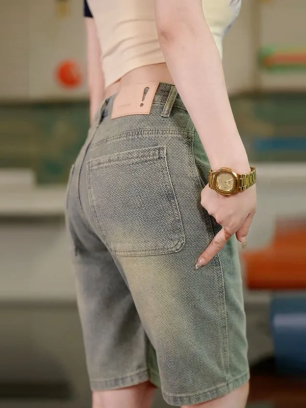 

Новая модель: Мужские джинсовые шорты Haome Waed свободного кроя, длина до колена, в стиле ретро, цвет желтая глина, тренд весна-лето, повседневные