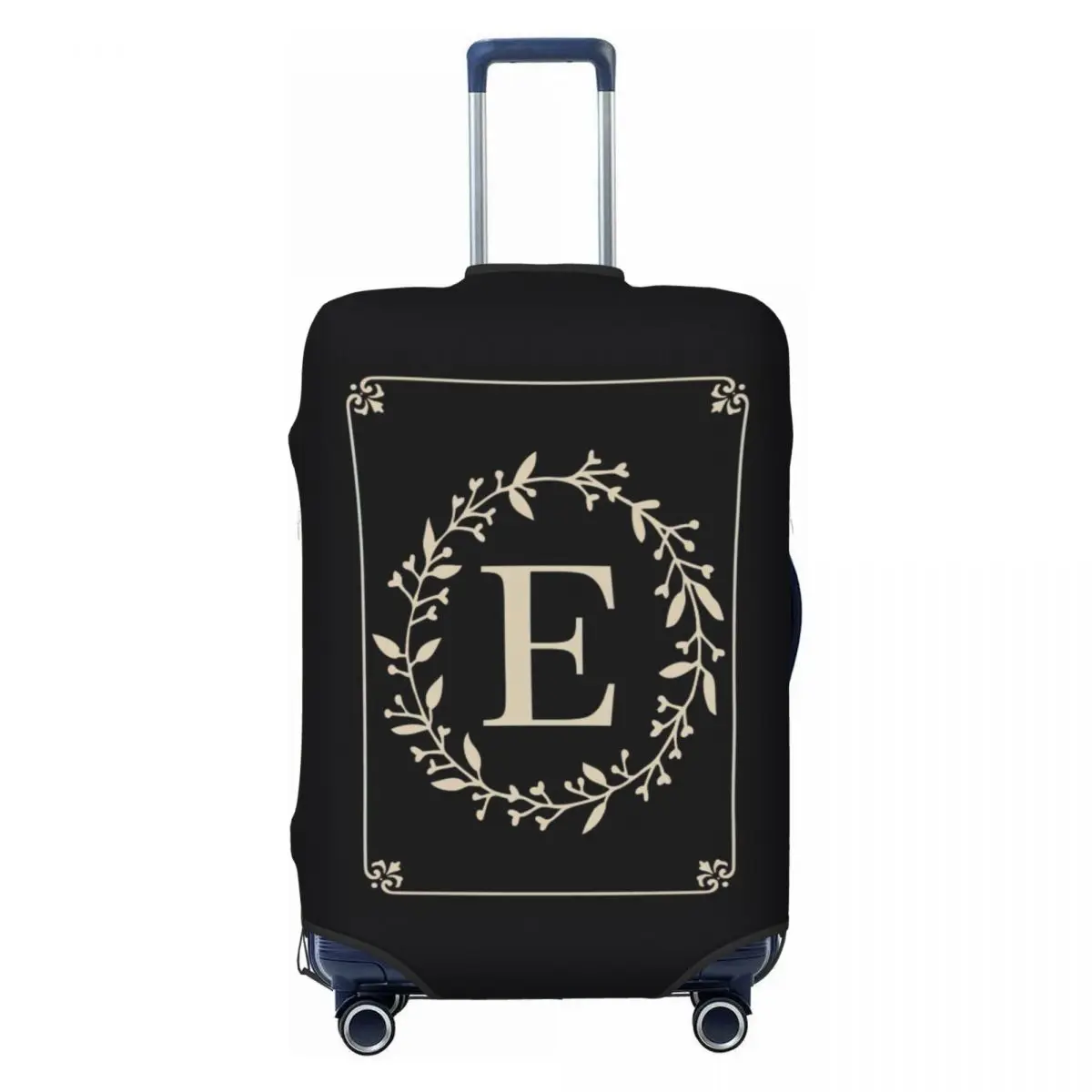 Classic Monogram Letter E Print Luggage Protective Dust Covers Elastic Waterproof 18-32inch Suitcase Cover Travel Accessories