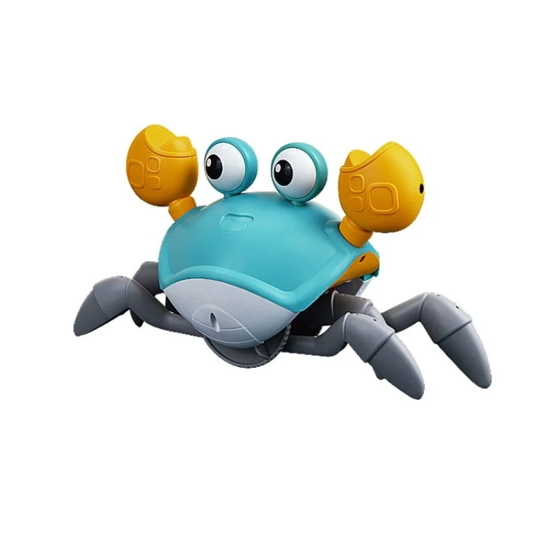 Charging Automatic Induction Escape Crab Luminous Music Male and Female Simulation Crawling Street Stall Hot Selling Toys