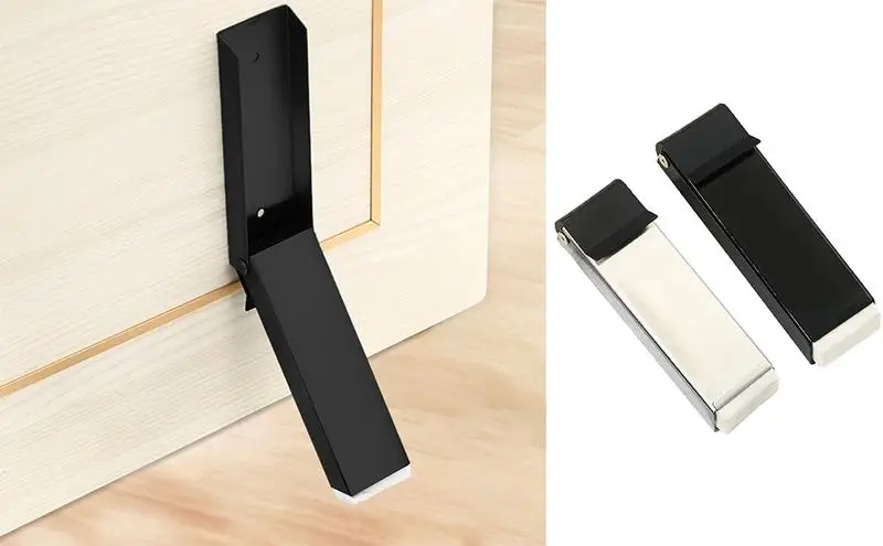 Door Stoppers Door Holder Kick Sound Door Stops No Drilling Door Stopper Sturdy Under Door Noise Stopper For Home And Offices