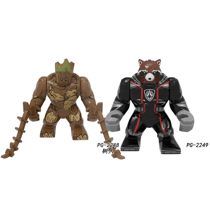 Juego de minifiguras de bloques de construcción de Marvel, figuras de acción de superhéroes, juguete de bloques de construcción DIY, regalo para niños, 2 piezas