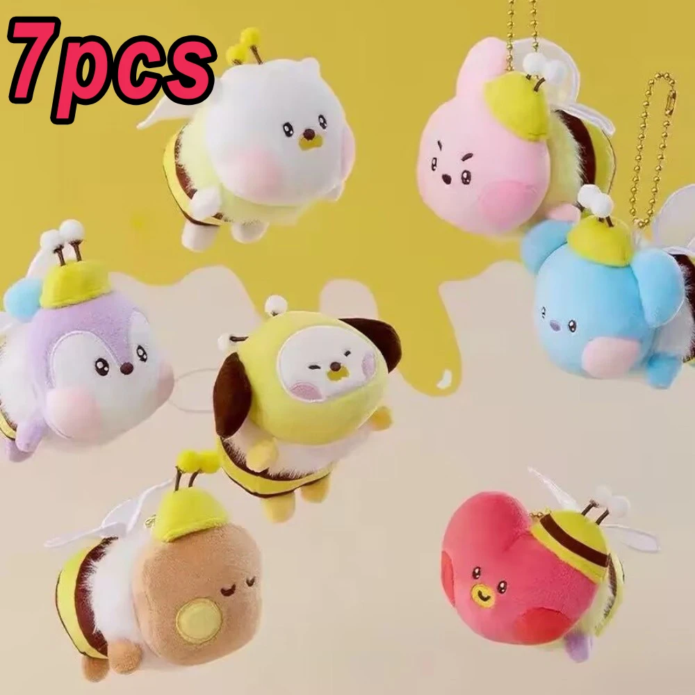 

BT21 Keychain Chimmy Cooky koya Shooky Tata Creative Anime Peripheral Keychain Personality Backpack Decorative Doll Pendant
