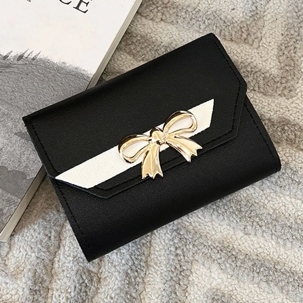 

Fashion PU Leather Women Wallet Foldable Small Card Holder Short Coin Purses Ladies