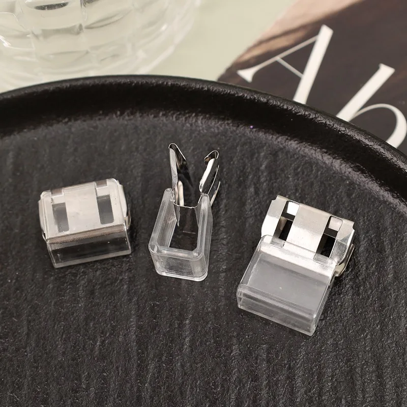 2/20pcs Invisible Leg Shortening Clip Non-slip Pants Edge Clip Used for Anti-drag Pants Hem Fixing Device Seam-free Hidden Clips