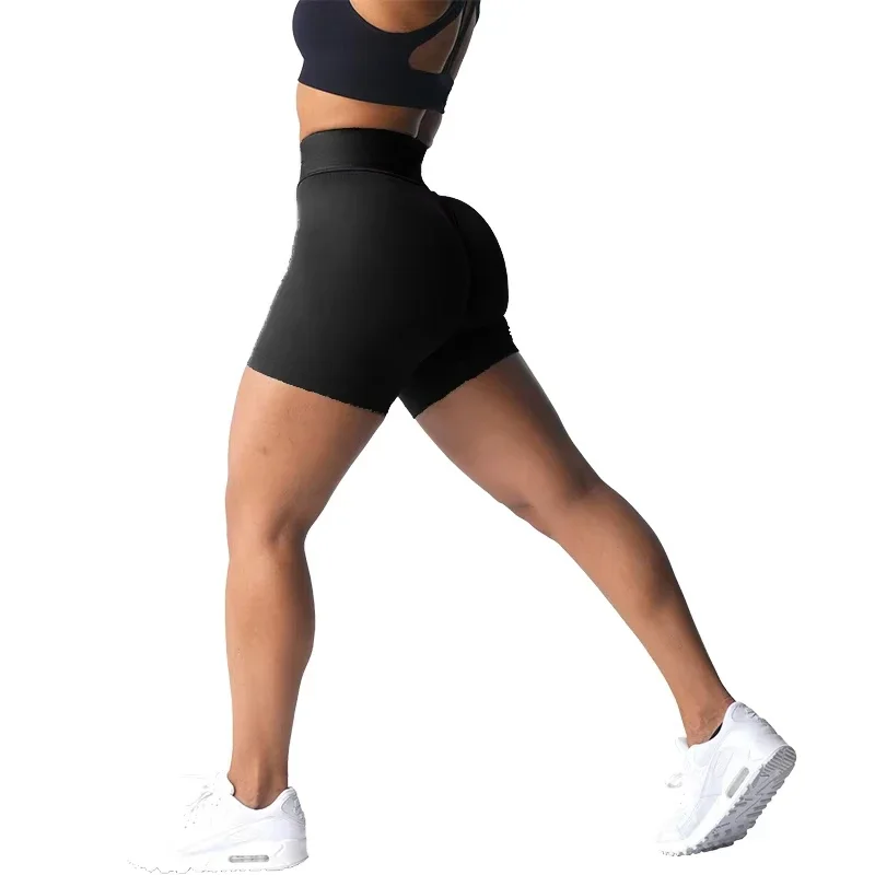 Sport Seamless Shorts Spandex Shorts Woman Fitness Elastic Breathable Hip-lifting Leisure Sports Running image 4