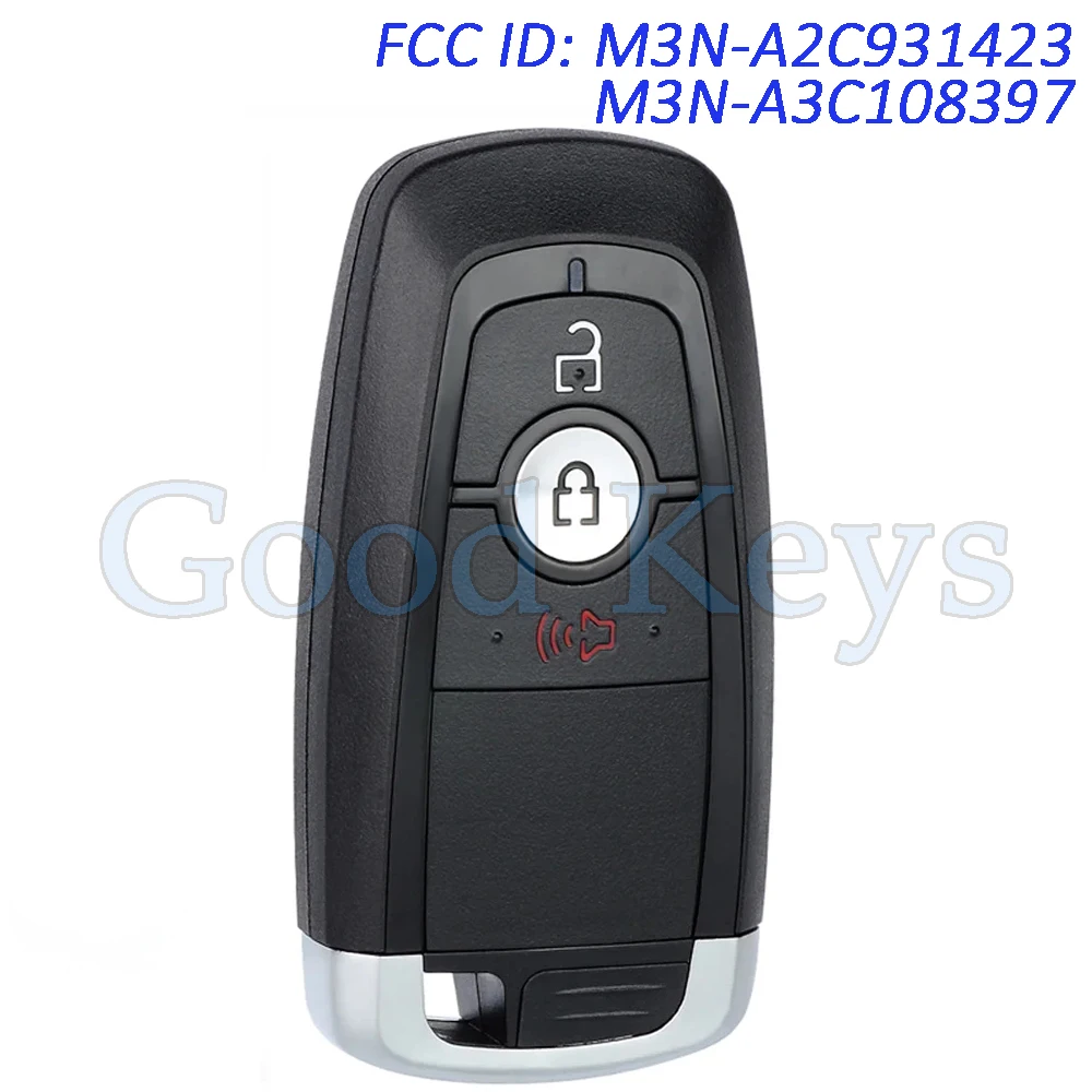 

M3N-A2C931423 M3N-A3C108397 Smart Remote Key Fob for Ford Bronco Edge Ecosport Explorer F150 F250 F350 Maverick Fusion Ranger