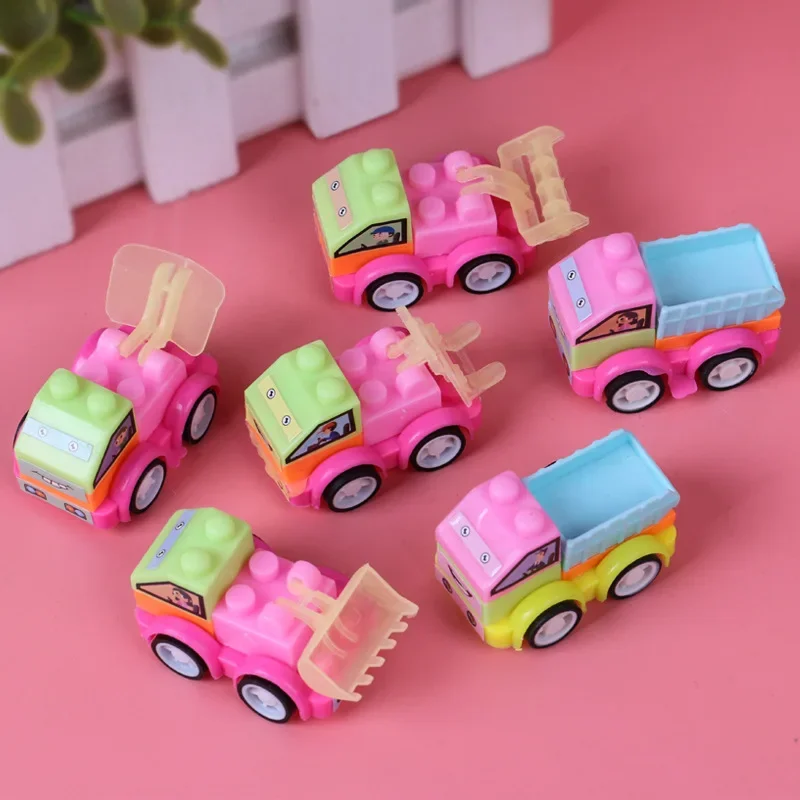 

DIY Car Model Toy Assemble Engineering Vehicle Toys Vehicle Truck Model Kid Mini Cars Boy Toys Gift Toy for Children Random 1pc