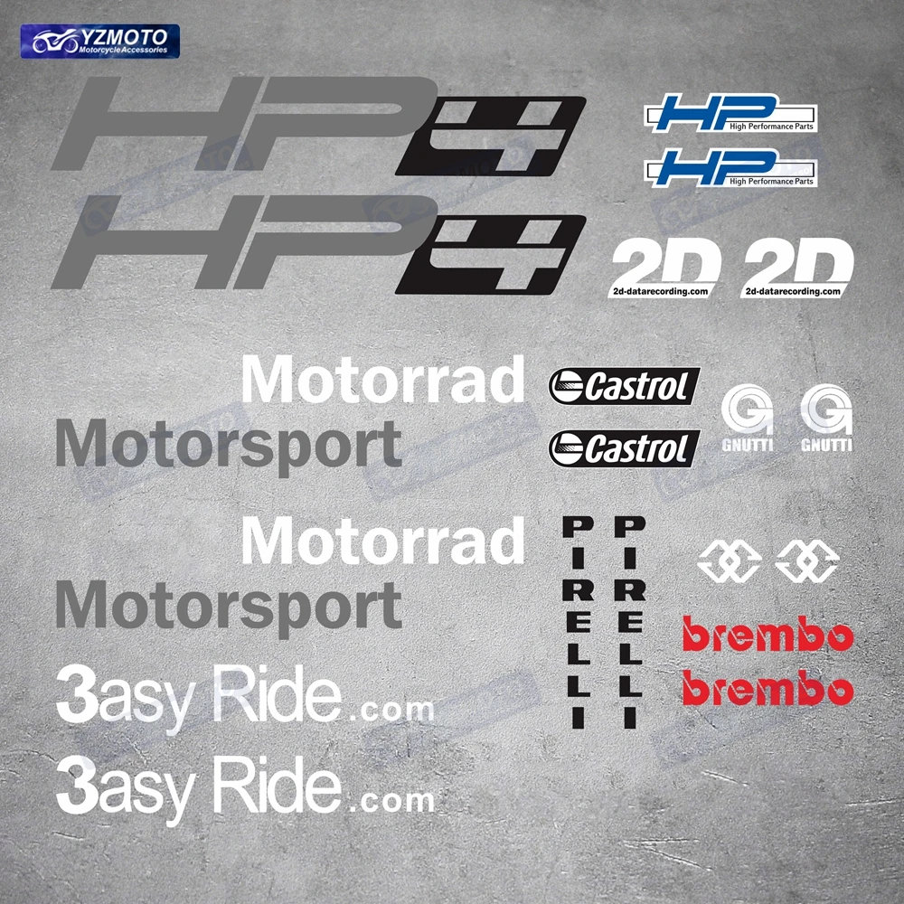 

For S1000RR S1000 S1000 RR HP4 Motorcycle Accessories Full Set Bodywork Fairing Sticker Reflective Waterproof Decal Sticker Kit