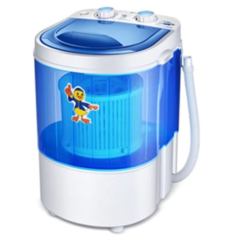 220V 4.5KG Single Barrel Mini Blue Light Automatic Semi-automatic Household Pulsating Dehydrating Baby Washing Machine