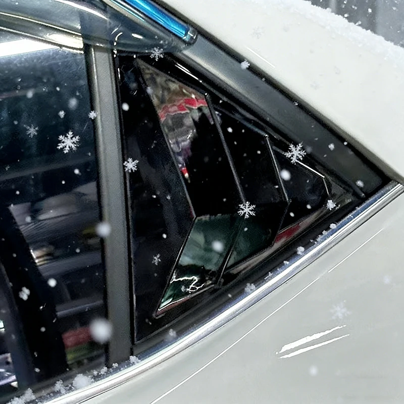 

For Toyota Corolla Sedan 2014-2017 Rear Window Blind Shades Louver Vent Cover Trim Decorative Frame Car-Styling Accessories