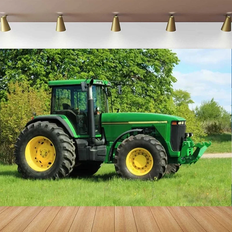 Photography Backdrop Car Theme Tractor Poster For Photo Studio Background Props Banner