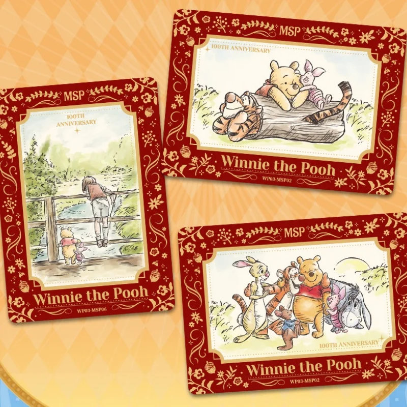 

In Stock Genuine Card Fun Winnie The Pooh 100th Anniversary Commemorative Collectible Cards Limited Rare Character Trading Card