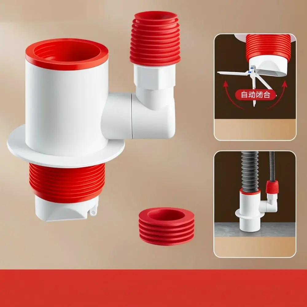 Washing Machine Drain Connector Multi Function ABS Pipe Adapter Bathroom Sink Sewer Odor Proof Fitting Hose Splitter