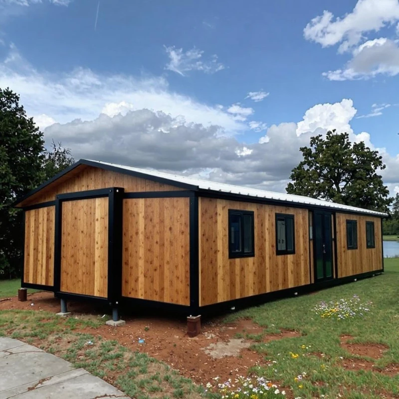 Customized 2 3 Bedroom Mobile Tiny Homes Prefabricated Houses 20ft 40ft Extendable Expandable Container House Warehouse Barn Gar