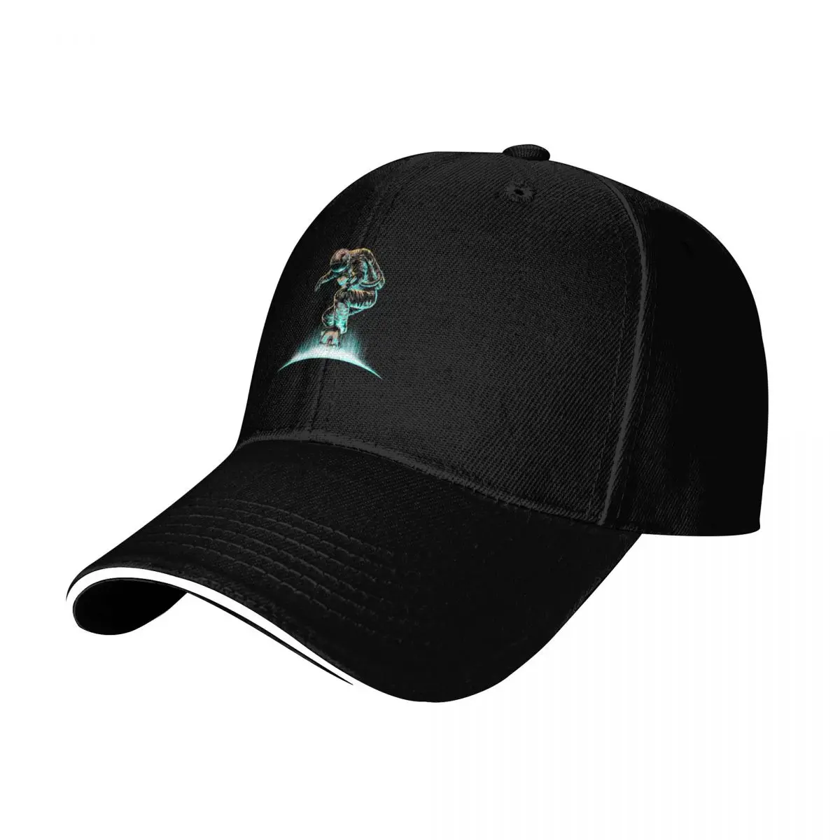 Space Grind Baseball Cap Snapback Flat Bill Strapback Dad Hat Six Panel Structured Crown