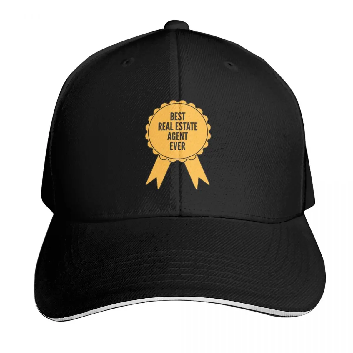 Best Real Estate Agent Ever Gold Medal Achievement Baseball Cap Men Women Casual Summer Sport Sun Cap