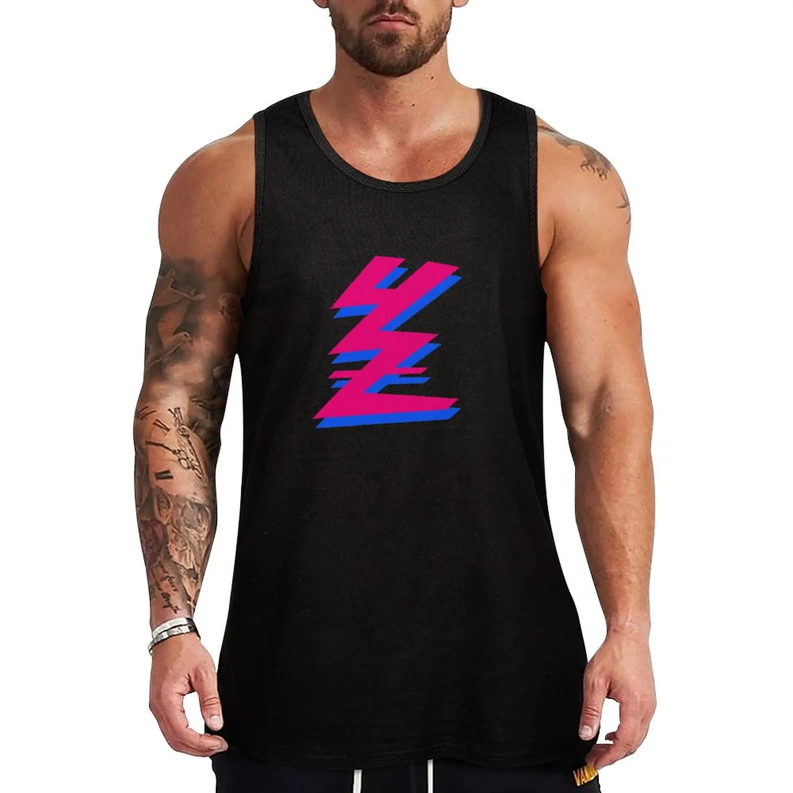 YAMAHA YZ Vintage Logo Tank Top Men gym sportswear gym t-shirts