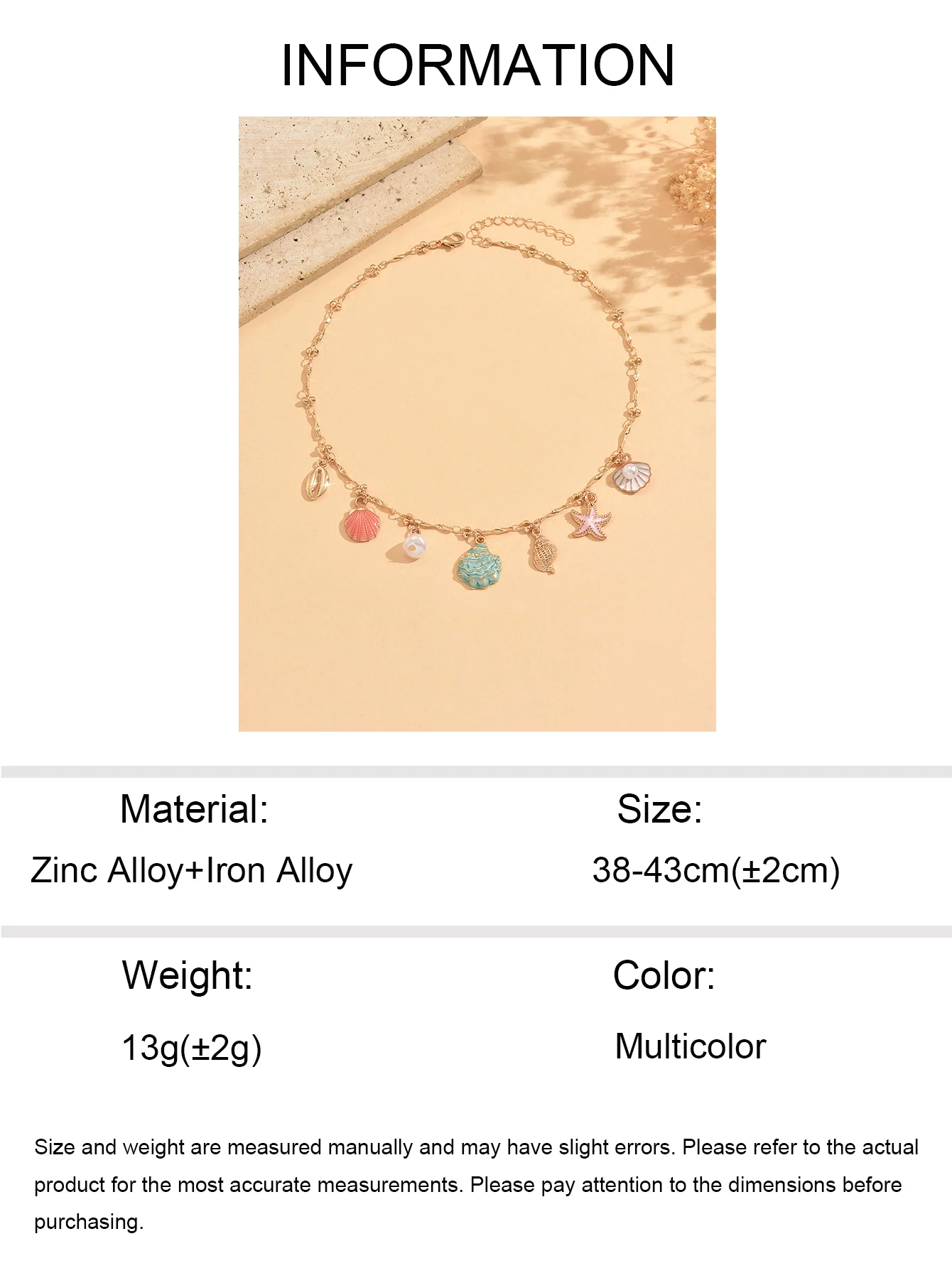 Ocean Whispers Pastel Shell Necklace S1d27c9f521e94a6c891b6ce537e0ce4eJ