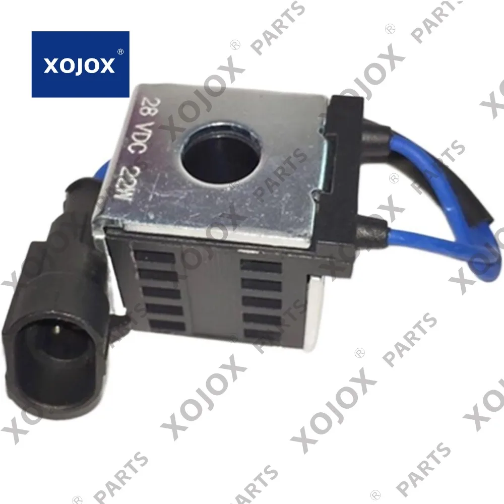 

XOJOX Excavator Xiagong 815 822 825 836 Pilot Safety Lock Solenoid Valve Coil DC12V DC24V(DC12V)