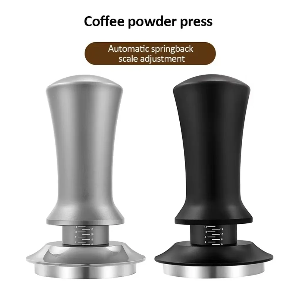 

Stainless Steel Coffee Tamper Adjustable Constant Pressure Coffee Powder Press Press-type with Scale&Calibrated Spring
