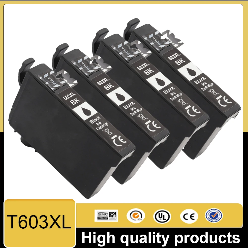 Schwarze 603 XL Tinte Kompatibel mit Epson 603XL für XP-4100 XP 4105 XP-2100 XP-2105 XP-3100 WF-2810 WF-2830 WF-2835 WF-2850 Drucker
