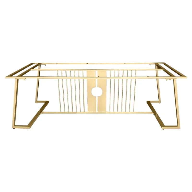

New Chinese metal wrought iron coffee table foot bracket dining foot rock slab desk rack tea table tea