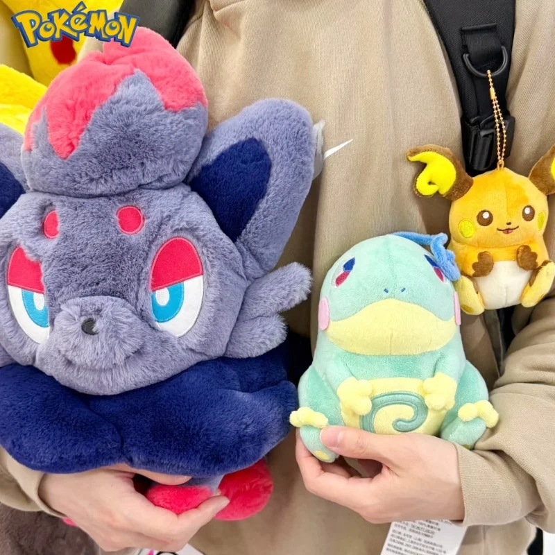 Original Pokemon Plush Toys Cute Zorua Pikachu Ditto Swablu Cinccino Jolteon Turtwig Flareon Stuffed Plushine Figure Anime Toys