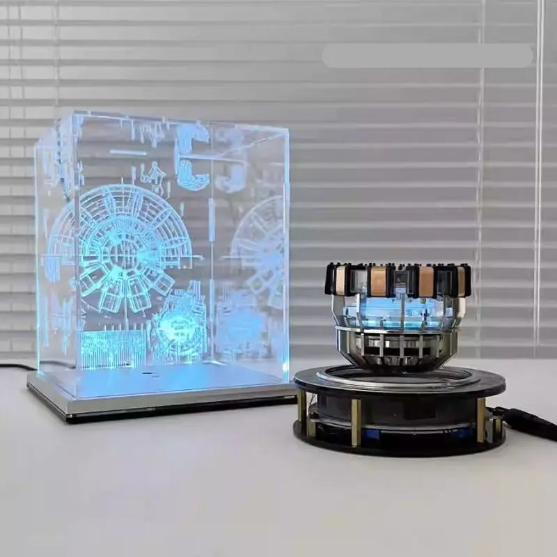 Magnetschwebereaktor mit schwarzer Technologie, handgefertigt, kreative Büro-Desktop-Computer-Schreibtischdekoration als Geburtstagsgeschenk