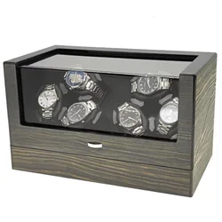 Multiple Epitopes Watch Winders Luxury Men Watches Winding Device Silent Rotating Mechanical Wrist Watch Winder Storage Boxes