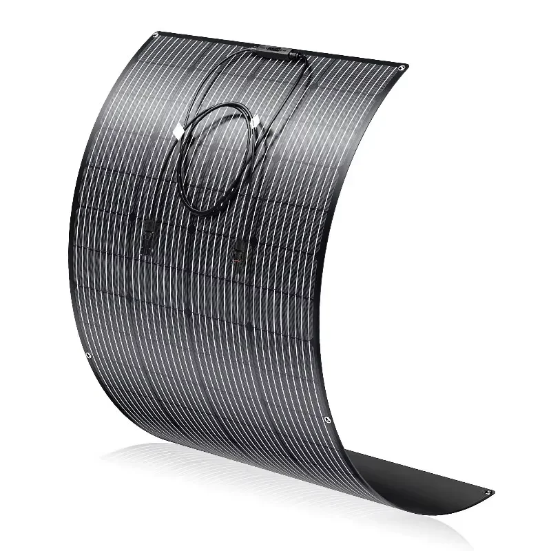 200W 300W Flexible Amorphous Silicon Thin Film Solar Panel Curvable for RV Marine Boat Camping Off Grid Power System